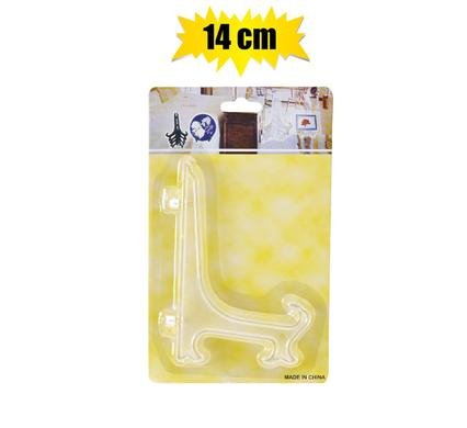 PLATE-STAND TRANSPARENT 14cm