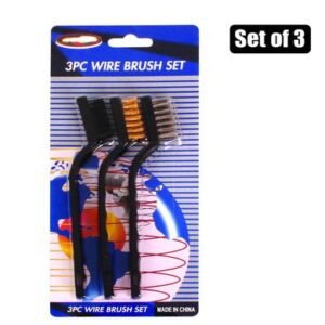 Wire-brush set mini 3 Piece small blister
