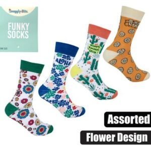Unisex Floral Design Socks