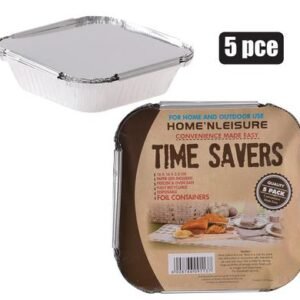 Foil Baking Pan, 14 X 14 X 3cm, 5-piece