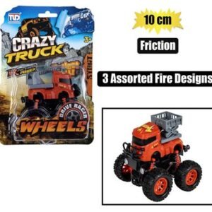 VEHICLE JEEP MONSTER FIRE FRICTION 10cm