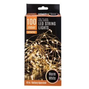 Fairy Lights 100 Bulb String Light Warm White, 10m