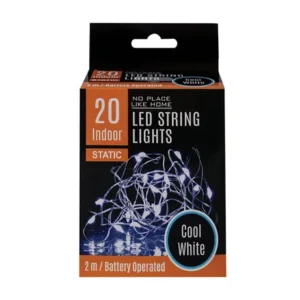 Fairy Lights 20 Bulb String Light Cool White, 2m