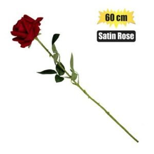 FLOWER OCCASION LONG SATIN ROSE 60cm