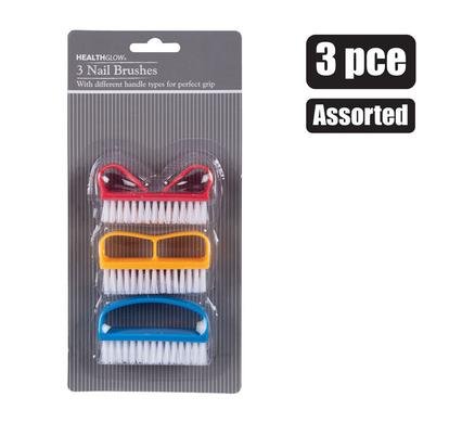 Nail Brush Set, 3-piece