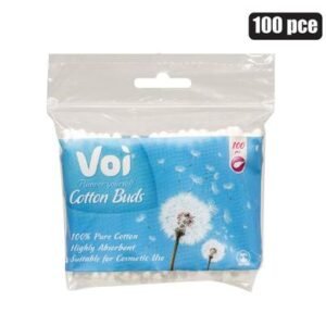 Voi Cotton Tipped Earbuds, 100-piece