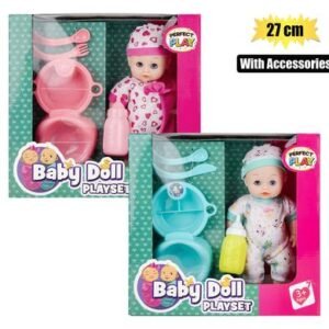 Baby Doll with Feeeding Accessories