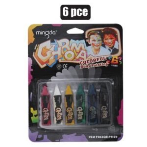 Face Painting Crayons, 6-colours