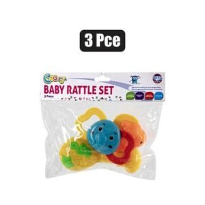 Baby Rattle Teether Set, 3-piece