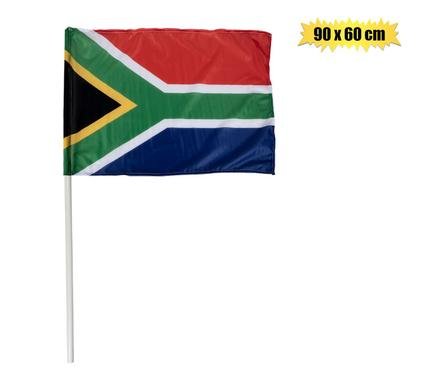South African Waving Flag & Wood Dowel