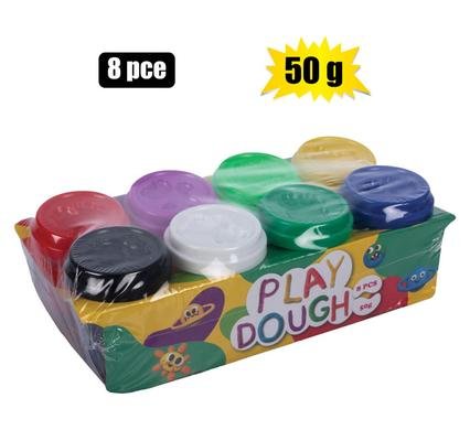 Play Dough with Moulds, 8 X 50g Tubs