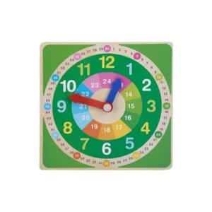 Educational Wood Clock