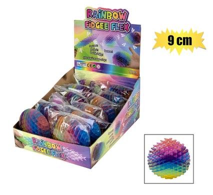 Rainbow Flexi Fidget, 9 X 7.5cm