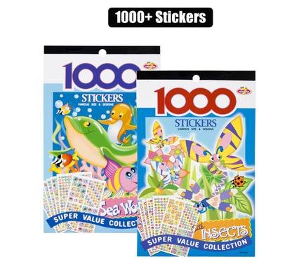 Super Value 1000 Piece Sticker Book